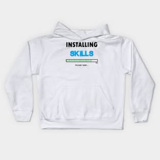 installing skills Kids Hoodie